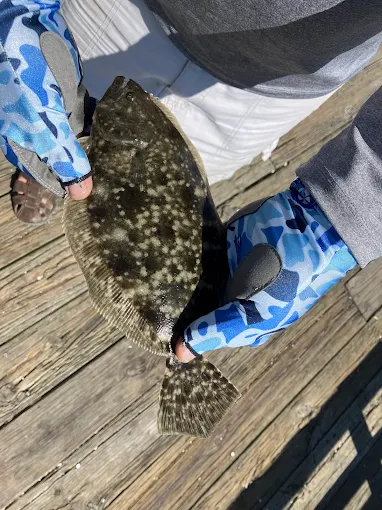 A dock catch shows fishing tackle rental Charleston SC from Charleston Fishing Rentals.